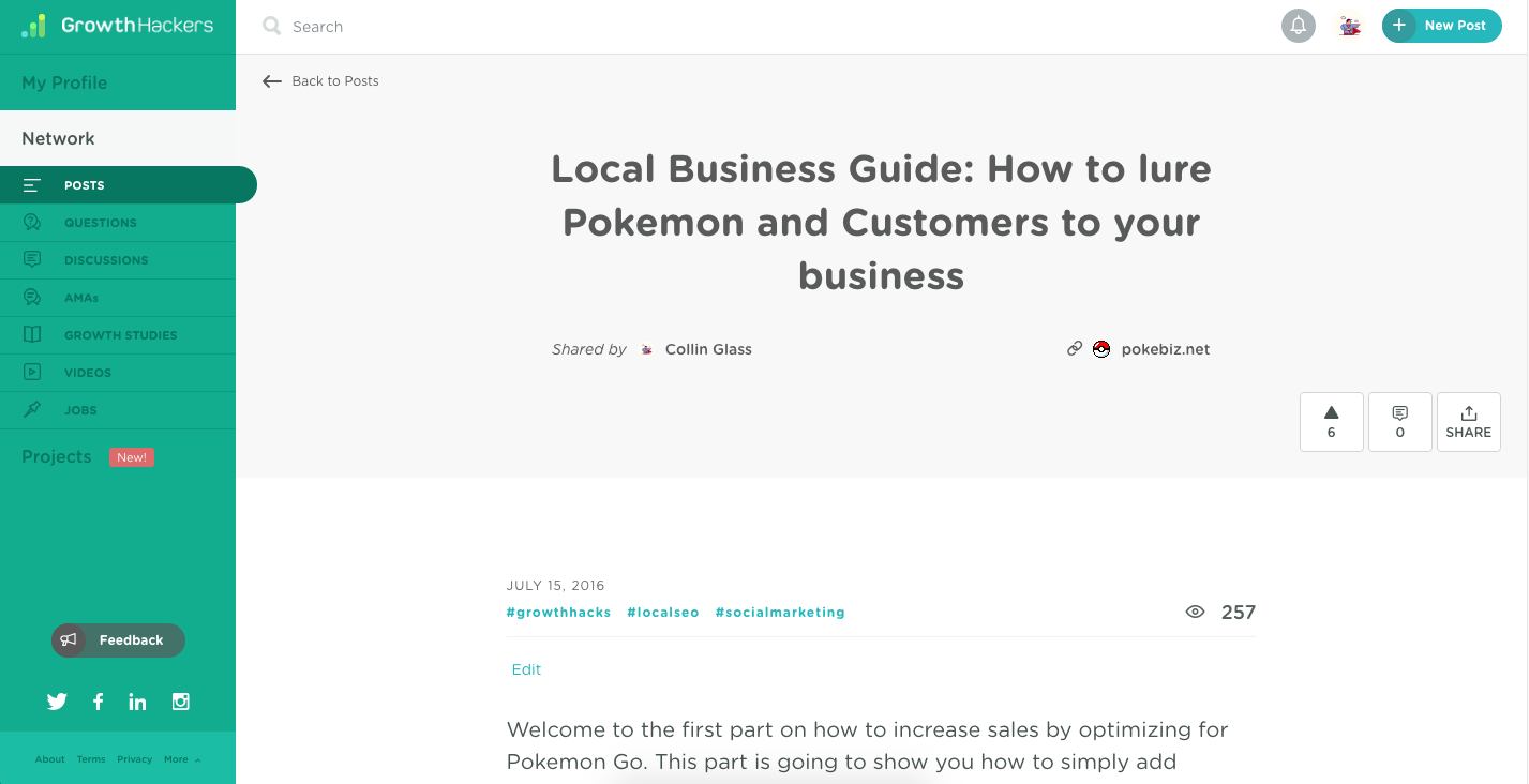 Pokebiz's first article on GH