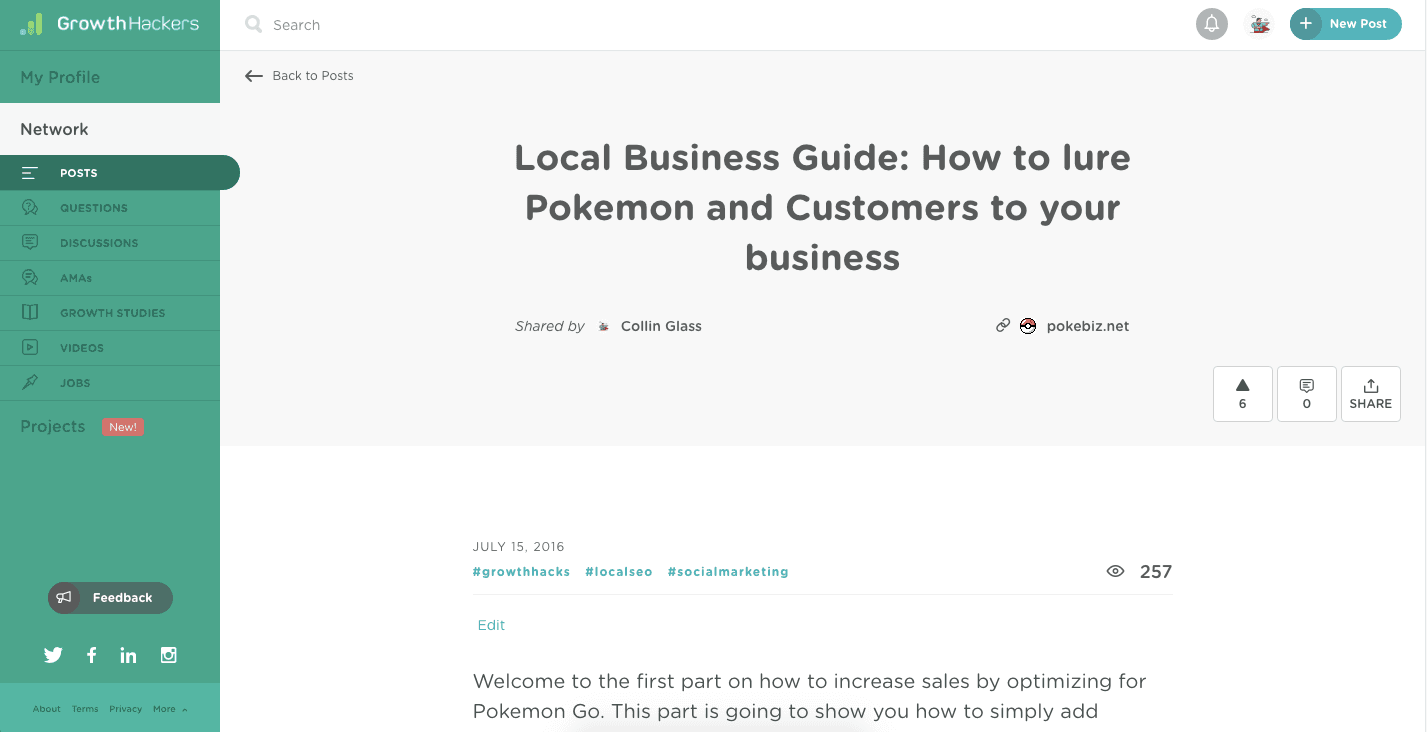 Pokebiz's first article on GH